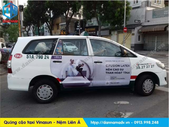 Quang Cao Tren Taxi Vinasun Nem Lien A 1